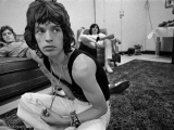 Mick Jagger, backstage, LA Forum, 1972 by JIM MARSHALL